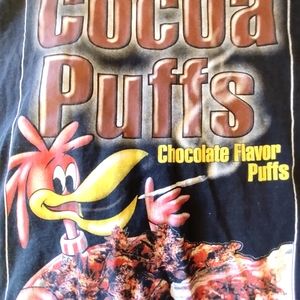 Vintage 80s Coco Puff bird smoking weed t T-shirt
